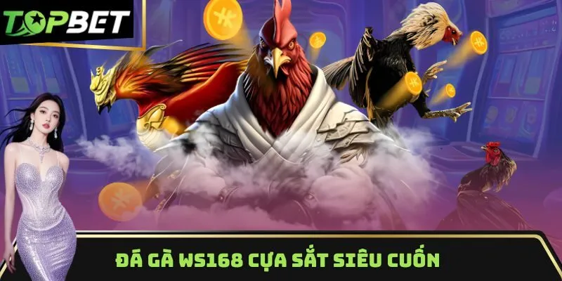 Đá gà WS168 cựa sắt siêu cuốn